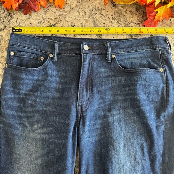 Vintage Levi’s 514 Men’s 36x26 InseamLoose Straight Leg Dark Wash Denim Jeans - Picture 8 of 16